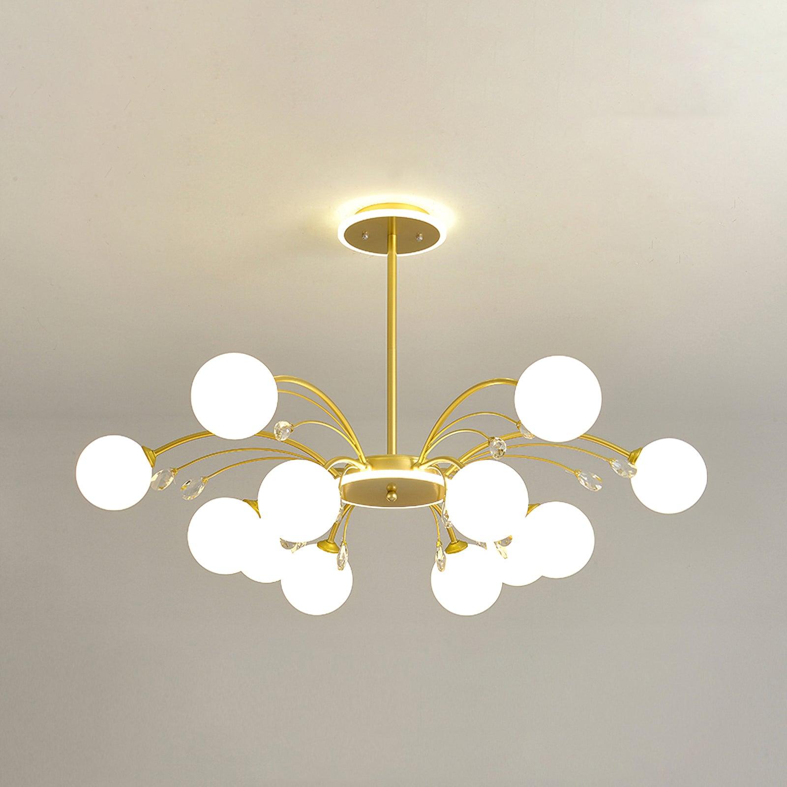 Glamorous Glass Raindrop Chandeliers