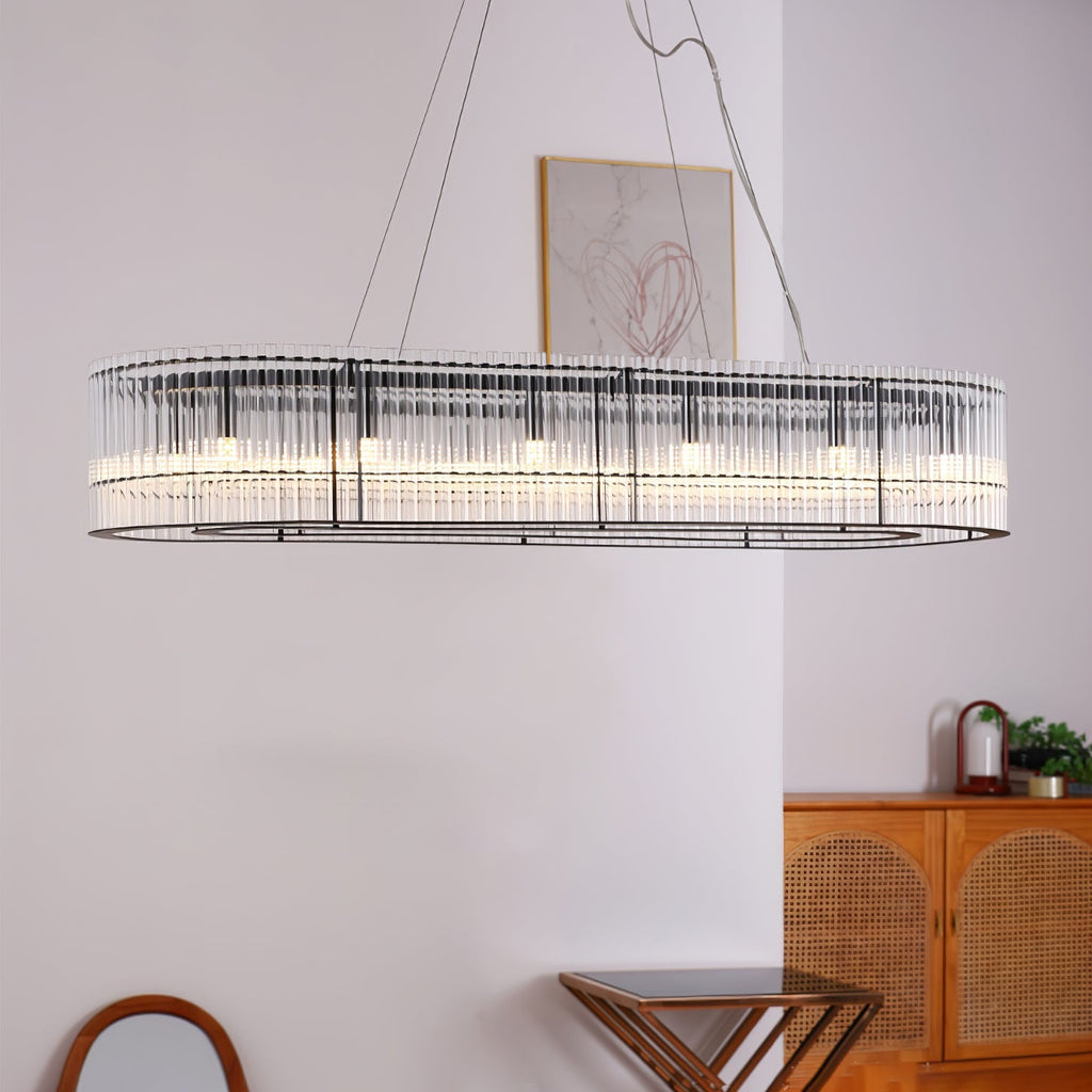 Lustre de tubo de vidro