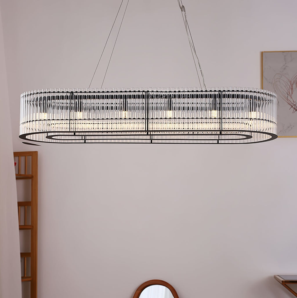Lustre de tubo de vidro