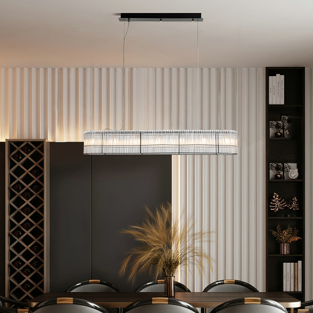 Lustre de tubo de vidro