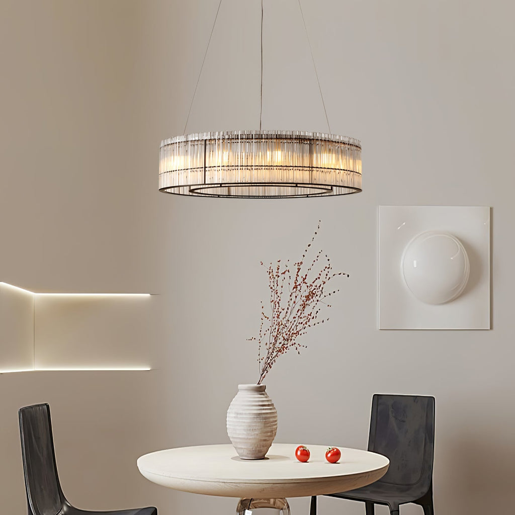 Lustre de tubo de vidro