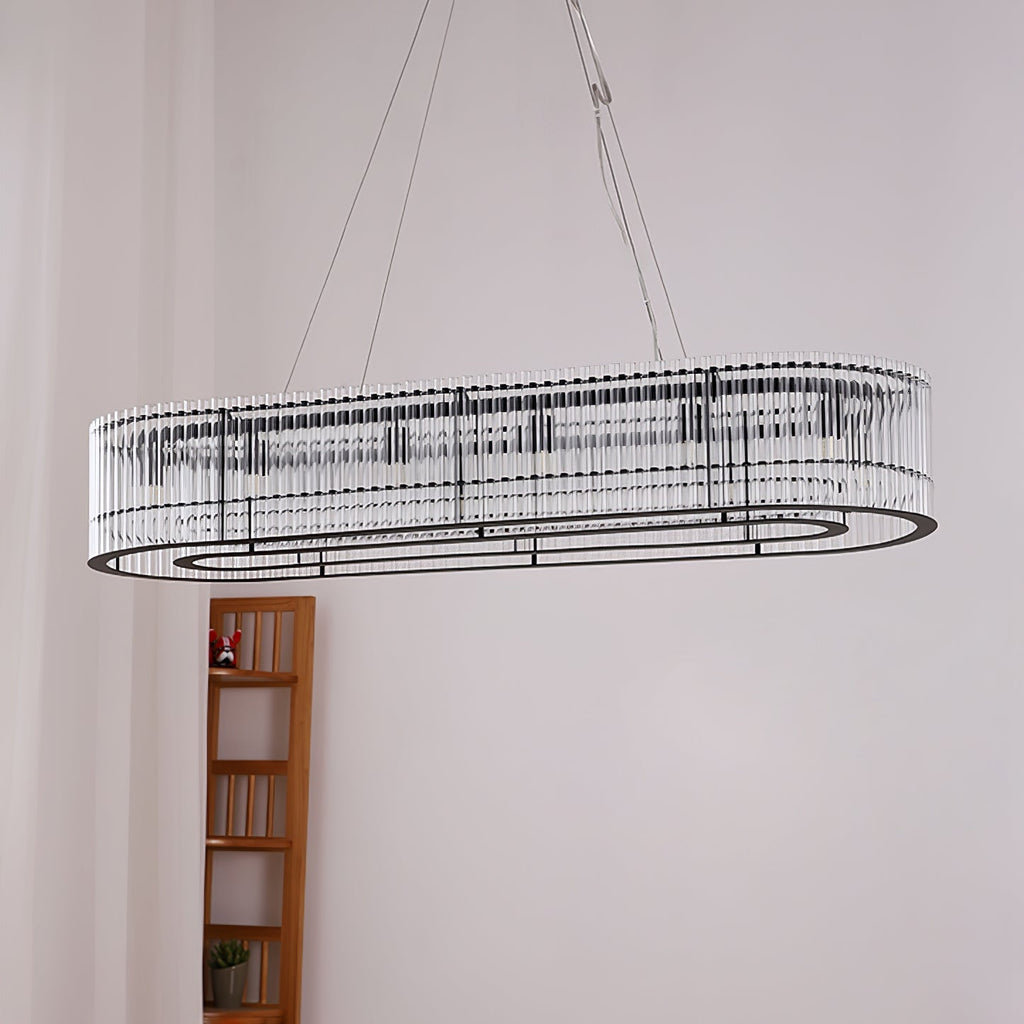 Lustre de tubo de vidro