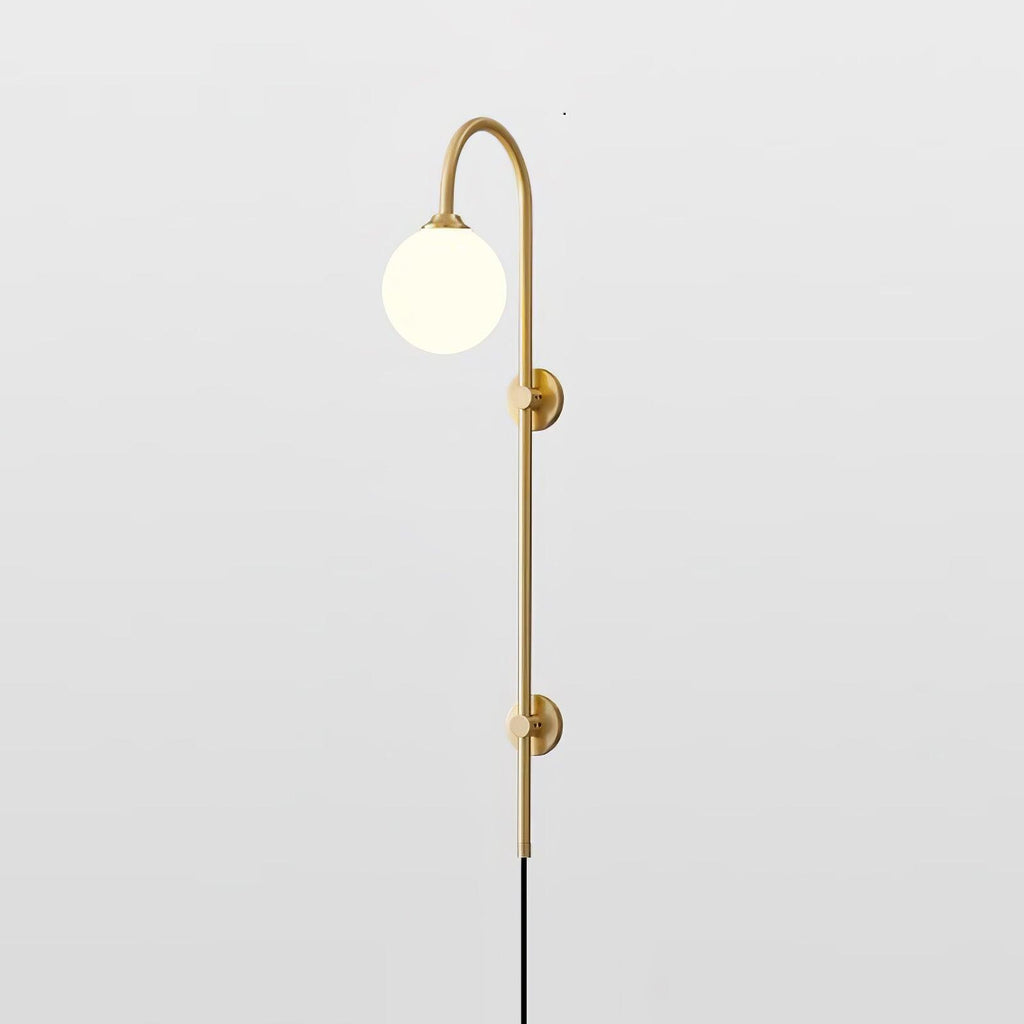 Globe Brass Wall Sconce
