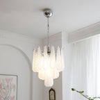 Grid Glass Waterfall Chandelier