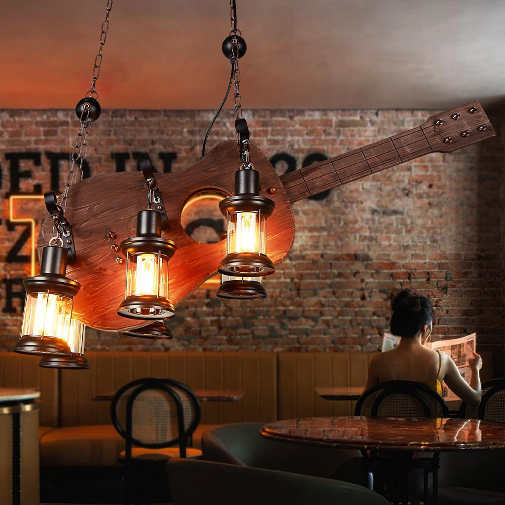 Luminária pendente de guitarra
