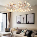 Lustre LED Firefly em ouro rosa 