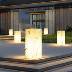Imitation Marble Cube Outdoor Light