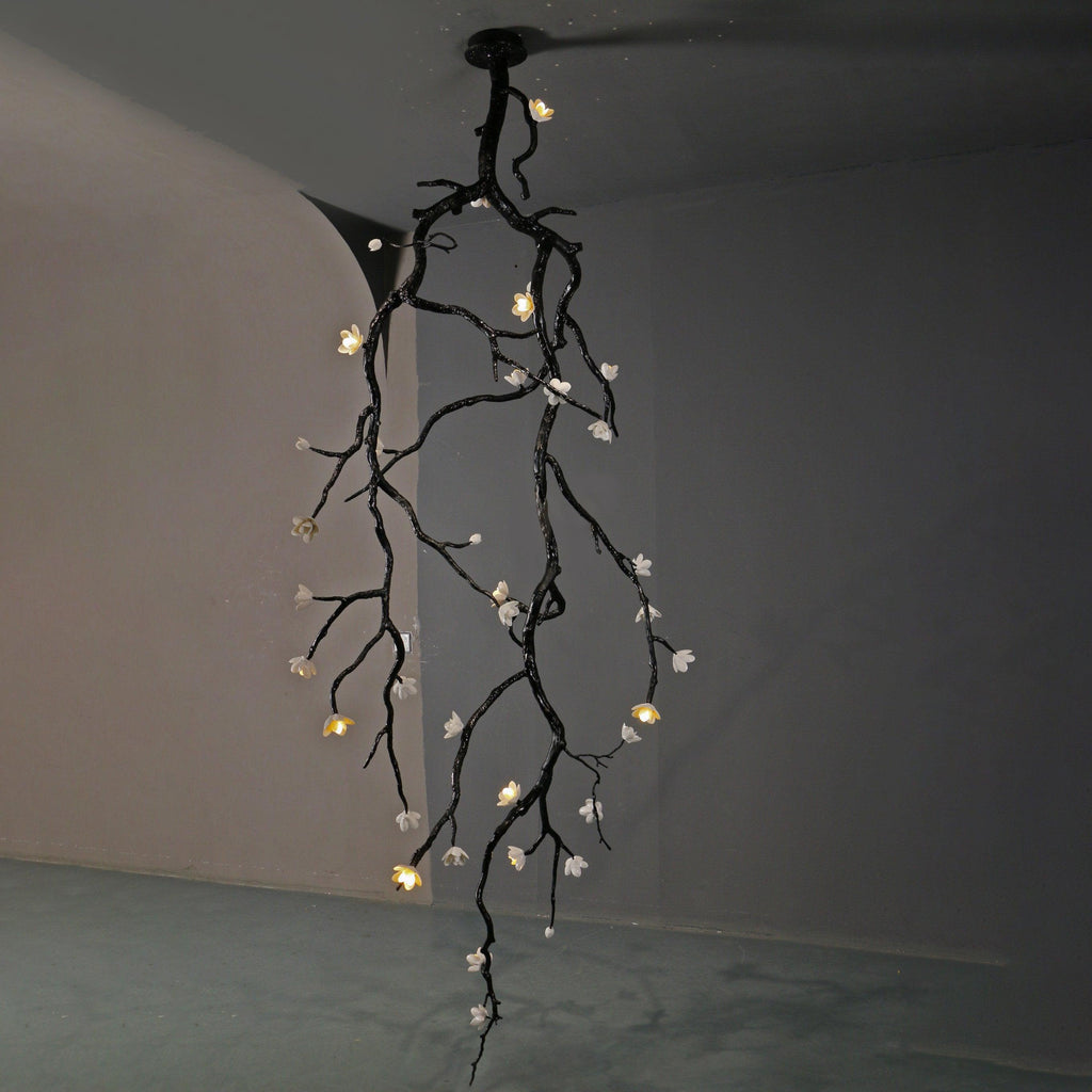 Large Long Branch Flower Chandelier