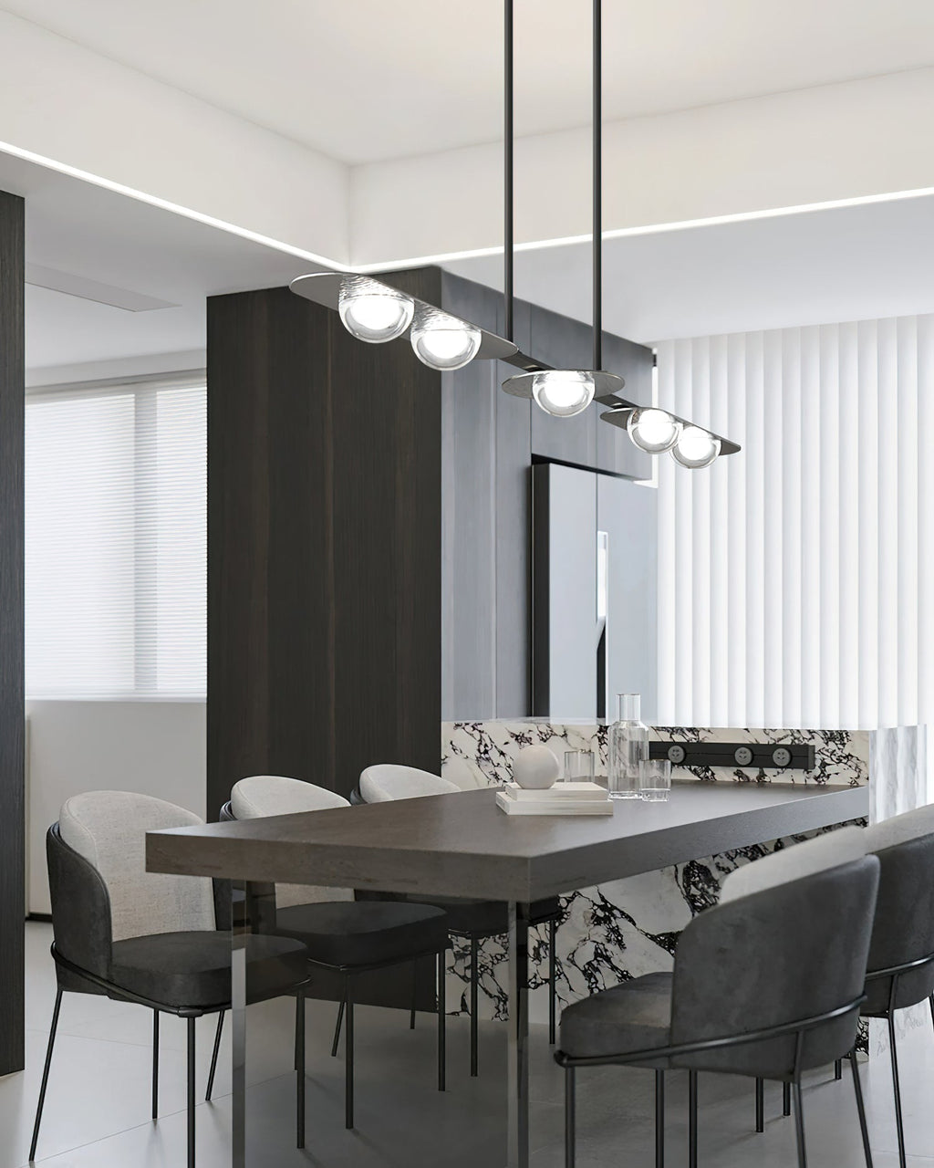 Luminária Pendente Elegância Linear 