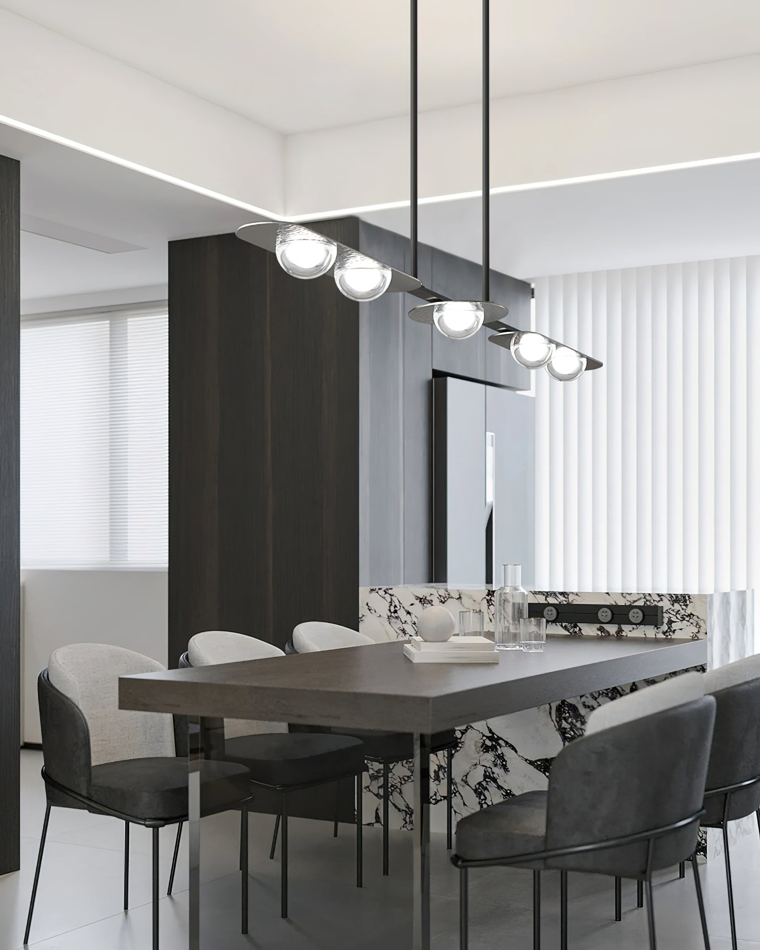 Luminária Pendente Elegância Linear 
