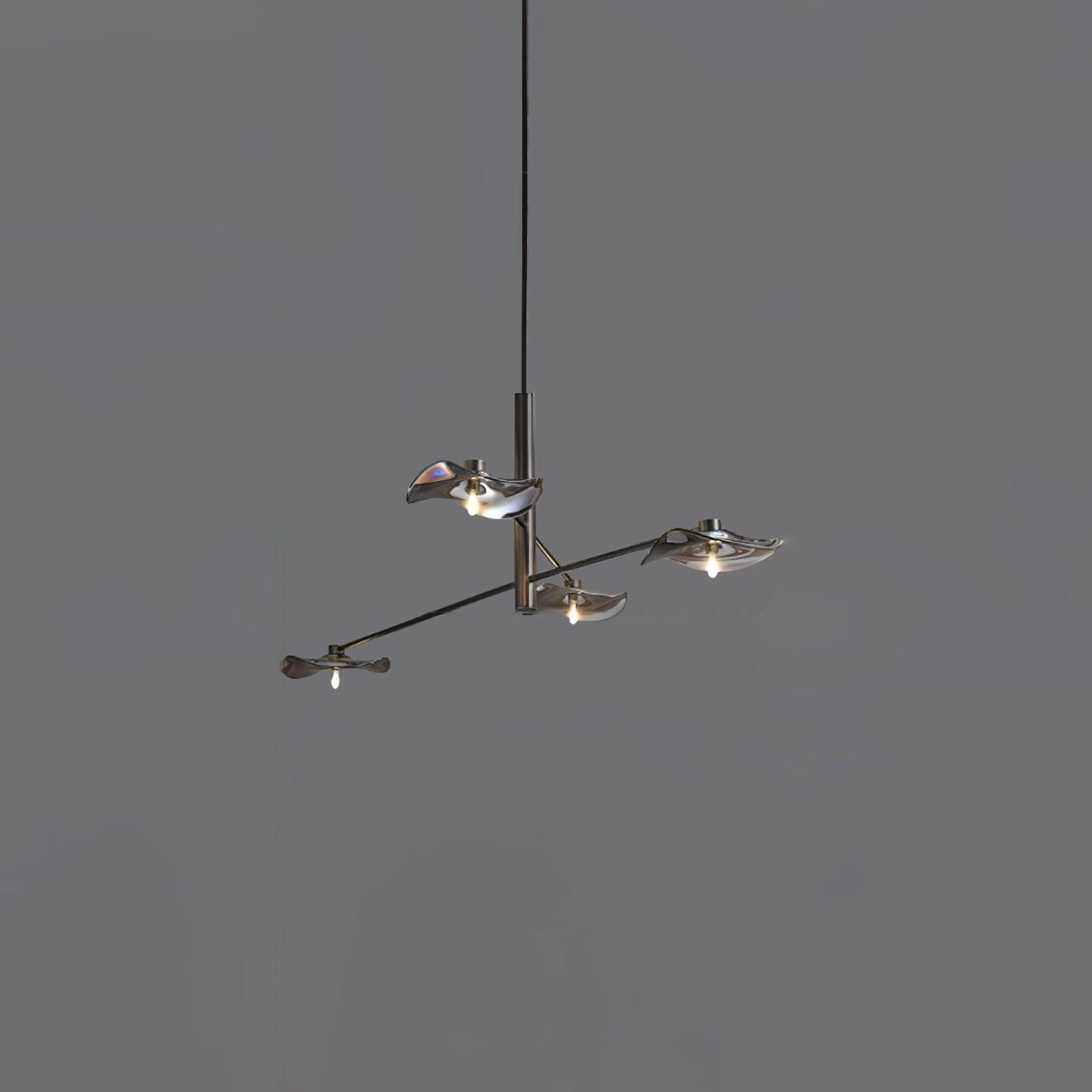 Lotus Leaves Glass Chandelier