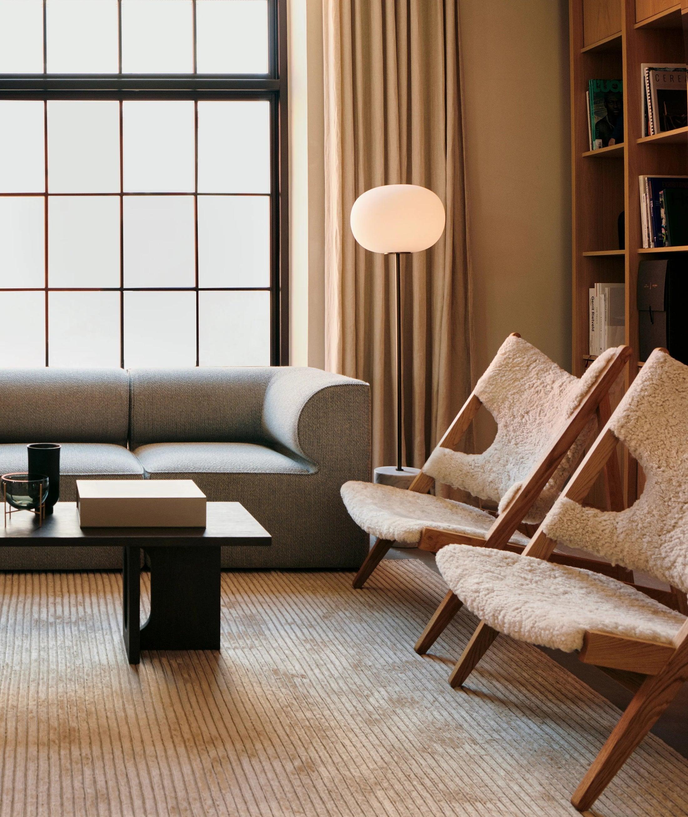 Lumina Pillar Orb Floor Lamp