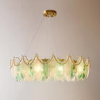 Maple Leaf Glass Chandelier