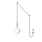 Scandiluxe Brass Pendant Swag Light