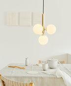 Scandiluxe Brass Pendant Swag Light