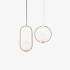 Mila Brass Pendant Swag Light