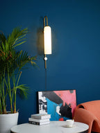 Modern Glass Plug-In Wall Lamp