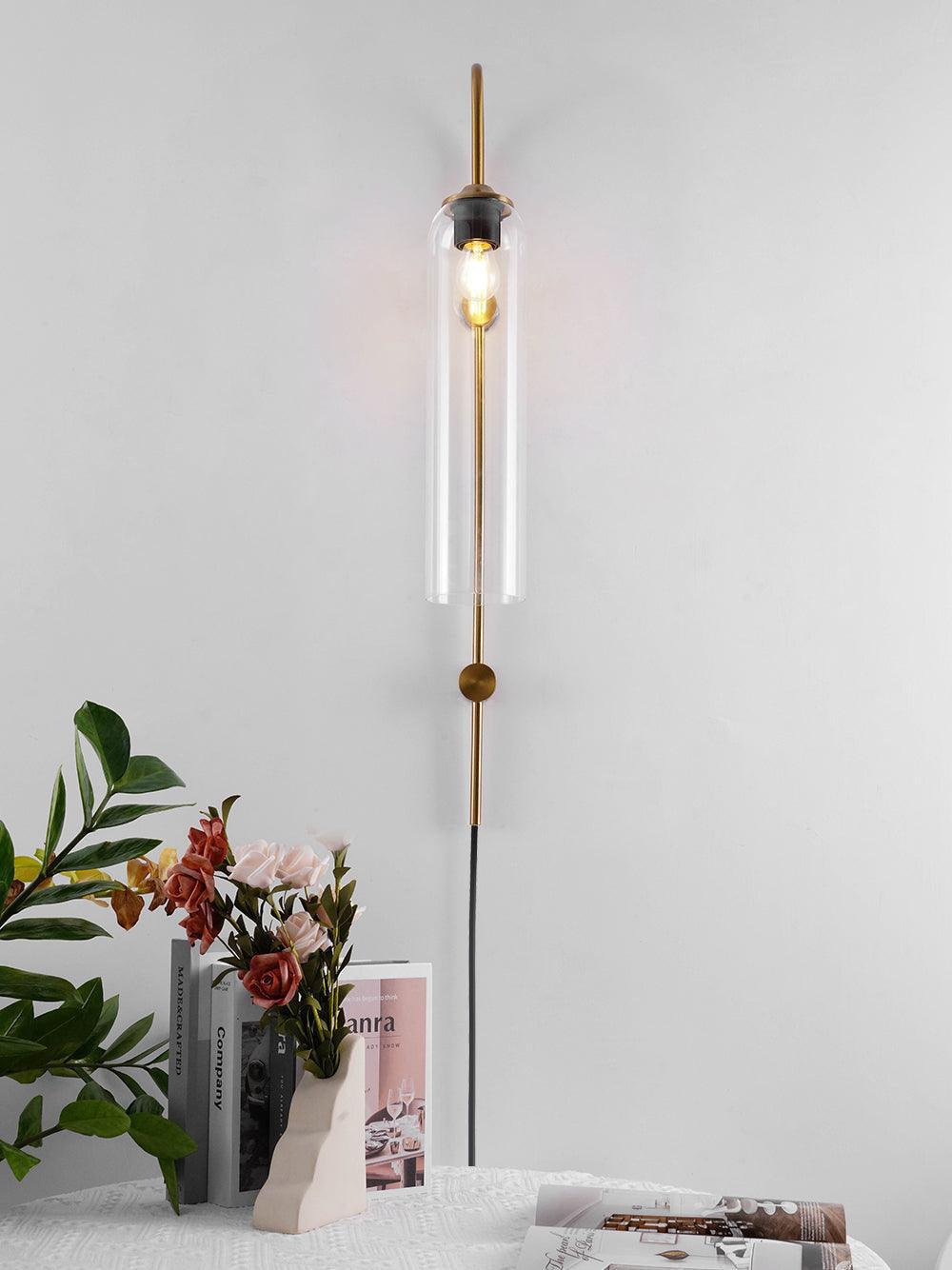 Modern Glass Plug-In Wall Lamp