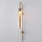 Modern Glass Plug-In Wall Lamp