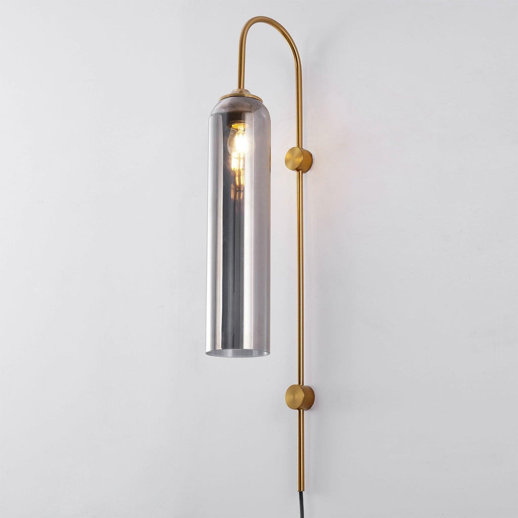 Modern Glass Plug-In Wall Lamp