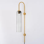 Modern Glass Plug-In Wall Lamp