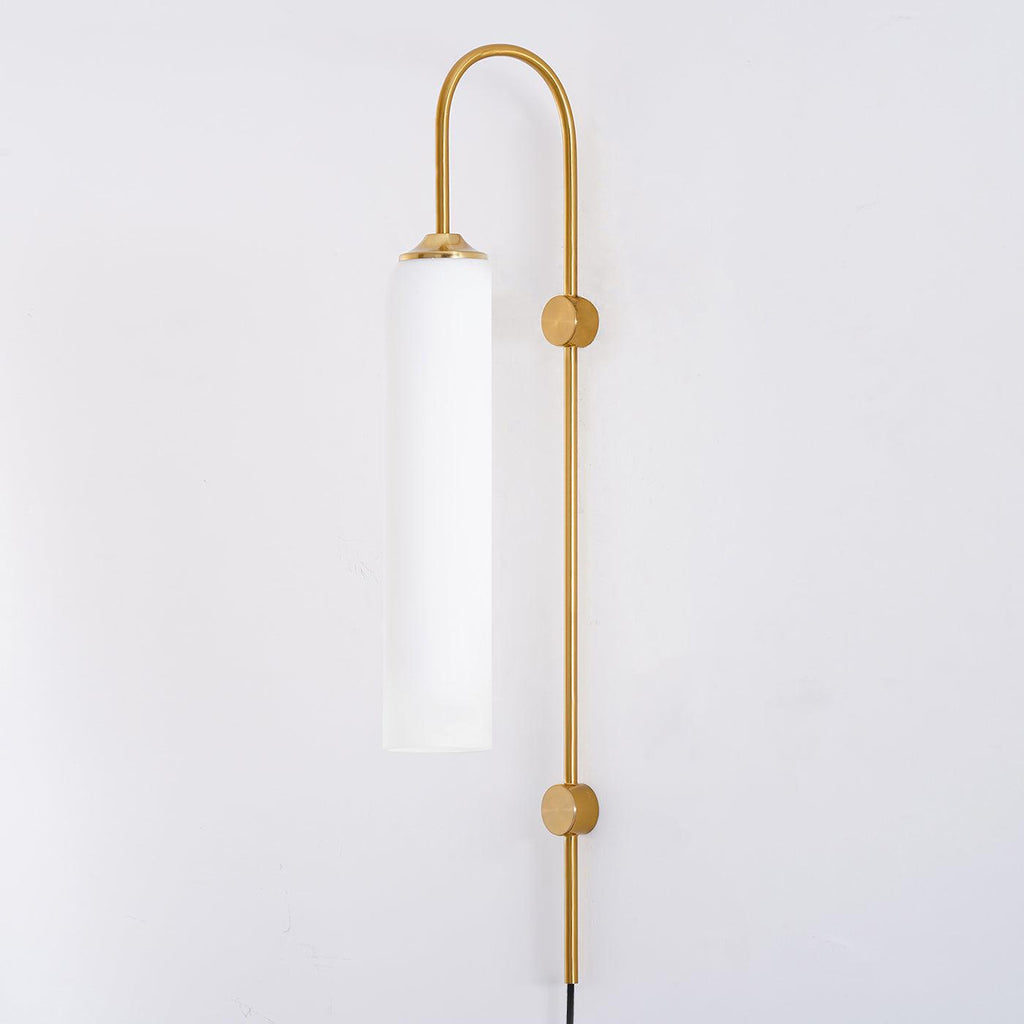 Modern Glass Plug-In Wall Lamp