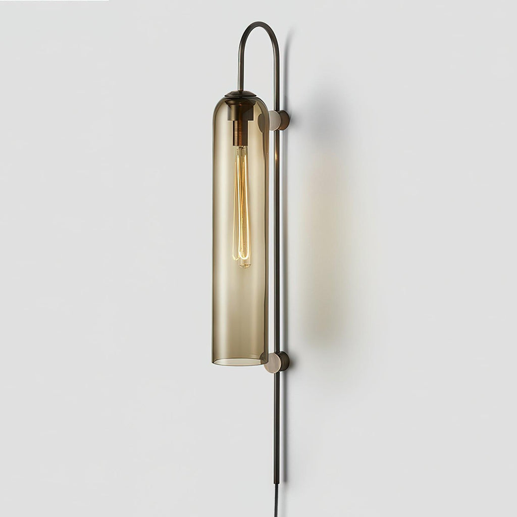 Modern Glass Plug-In Wall Lamp