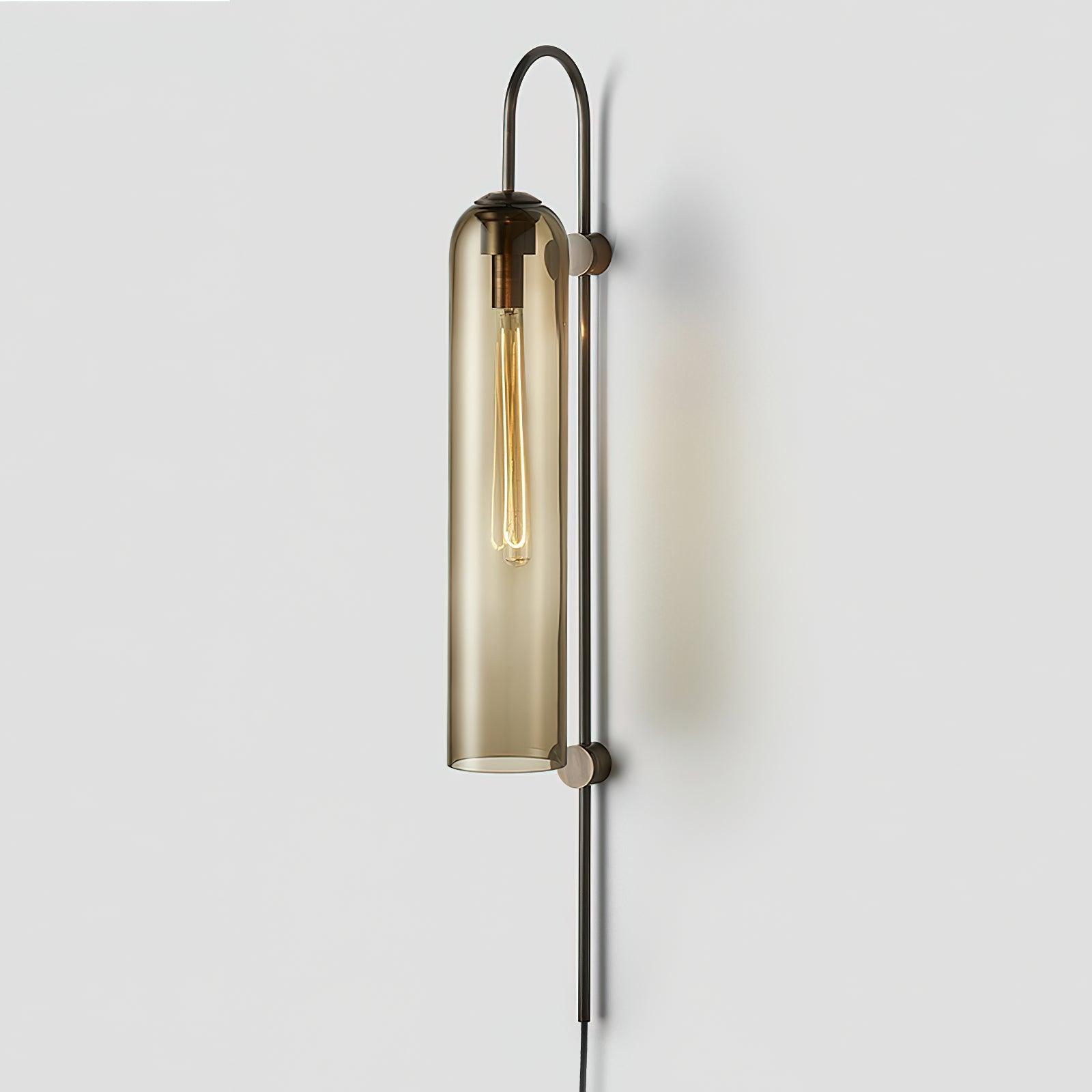 Modern Glass Plug-In Wall Lamp