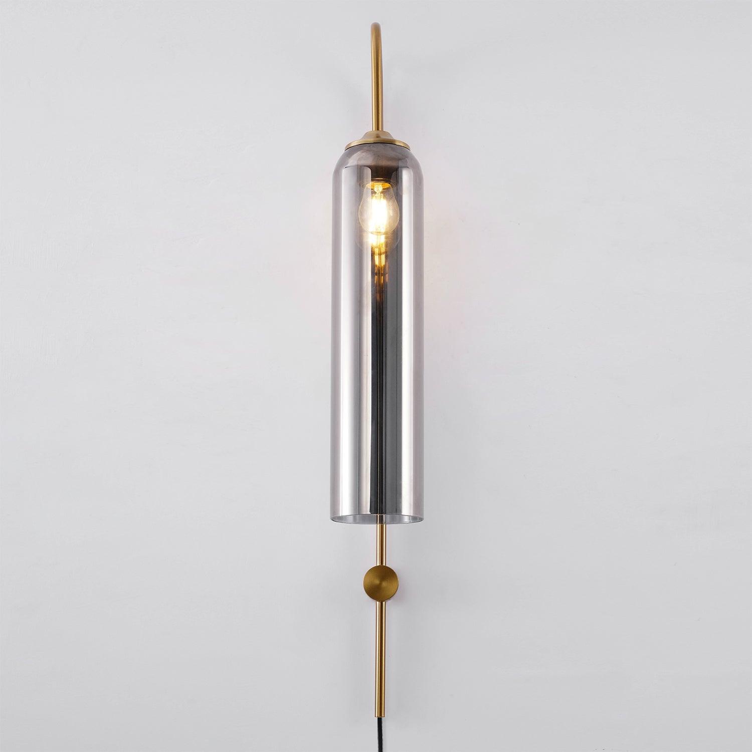 Modern Glass Plug-In Wall Lamp