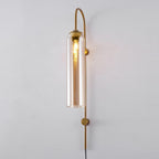 Modern Glass Plug-In Wall Lamp
