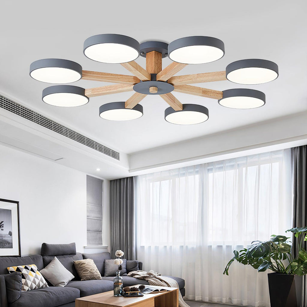 Modern Multi Stem Chandelier