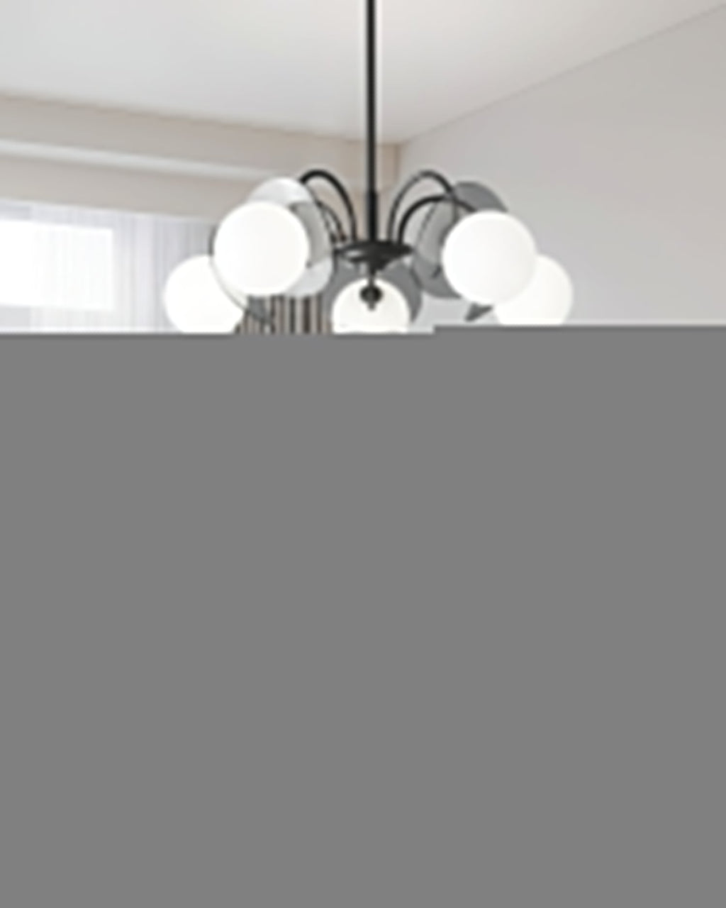 Molecular Spherical Glass Chandelier
