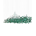 Lustre de pedra de cristal multicolorido