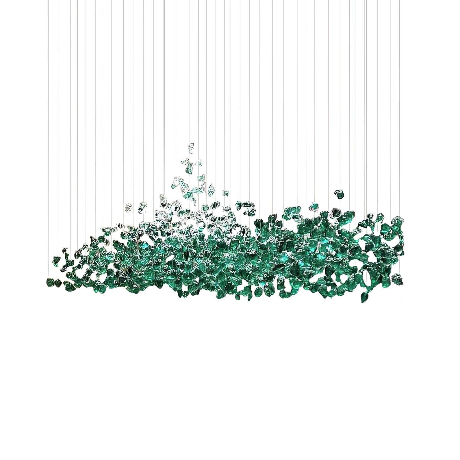 Lustre de pedra de cristal multicolorido