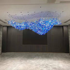 Lustre de pedra de cristal multicolorido