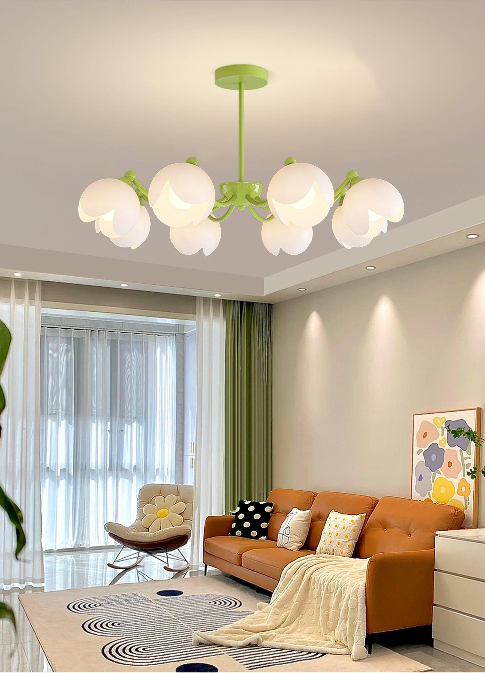 Murano Cream Chandelier