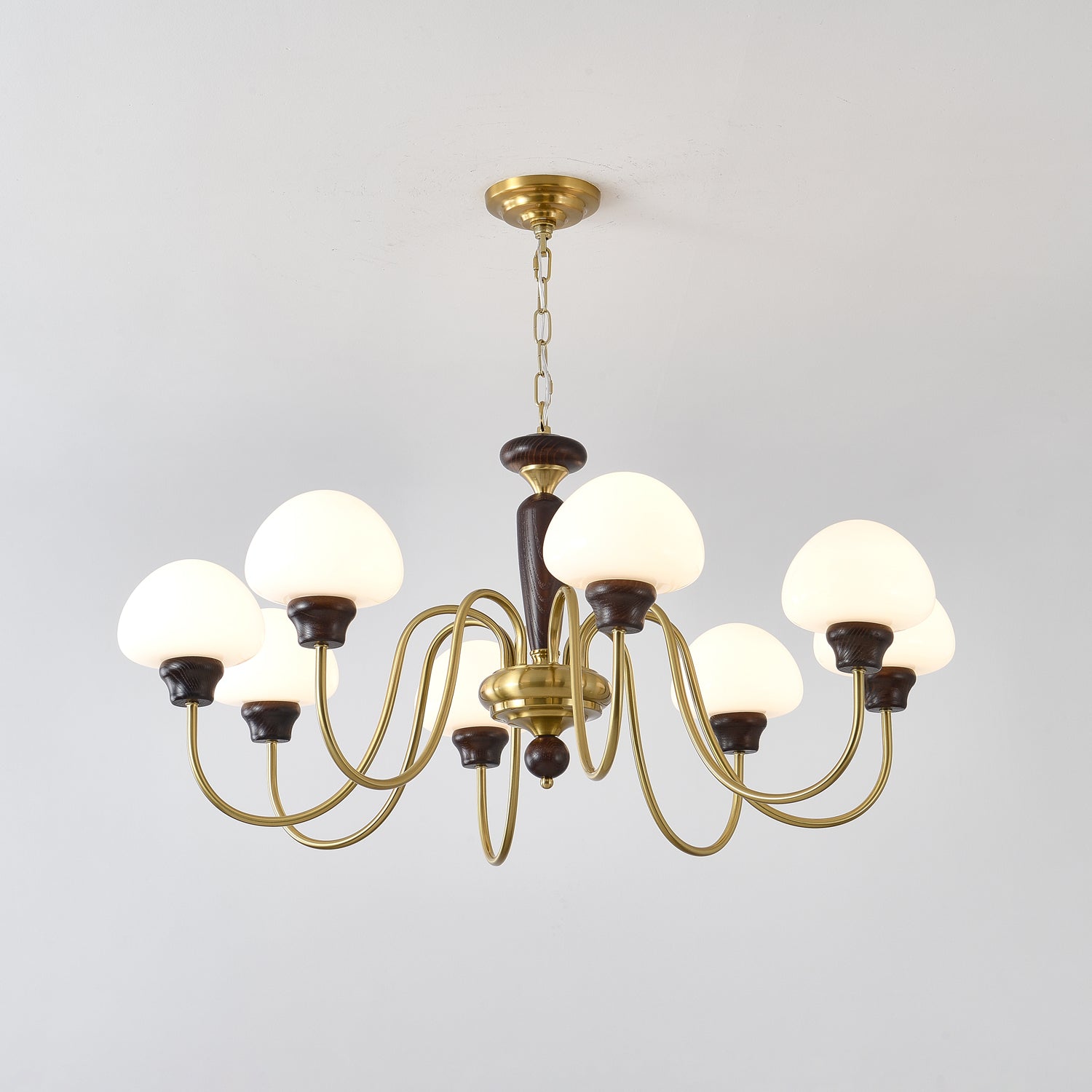 Lustre em formato de cogumelo