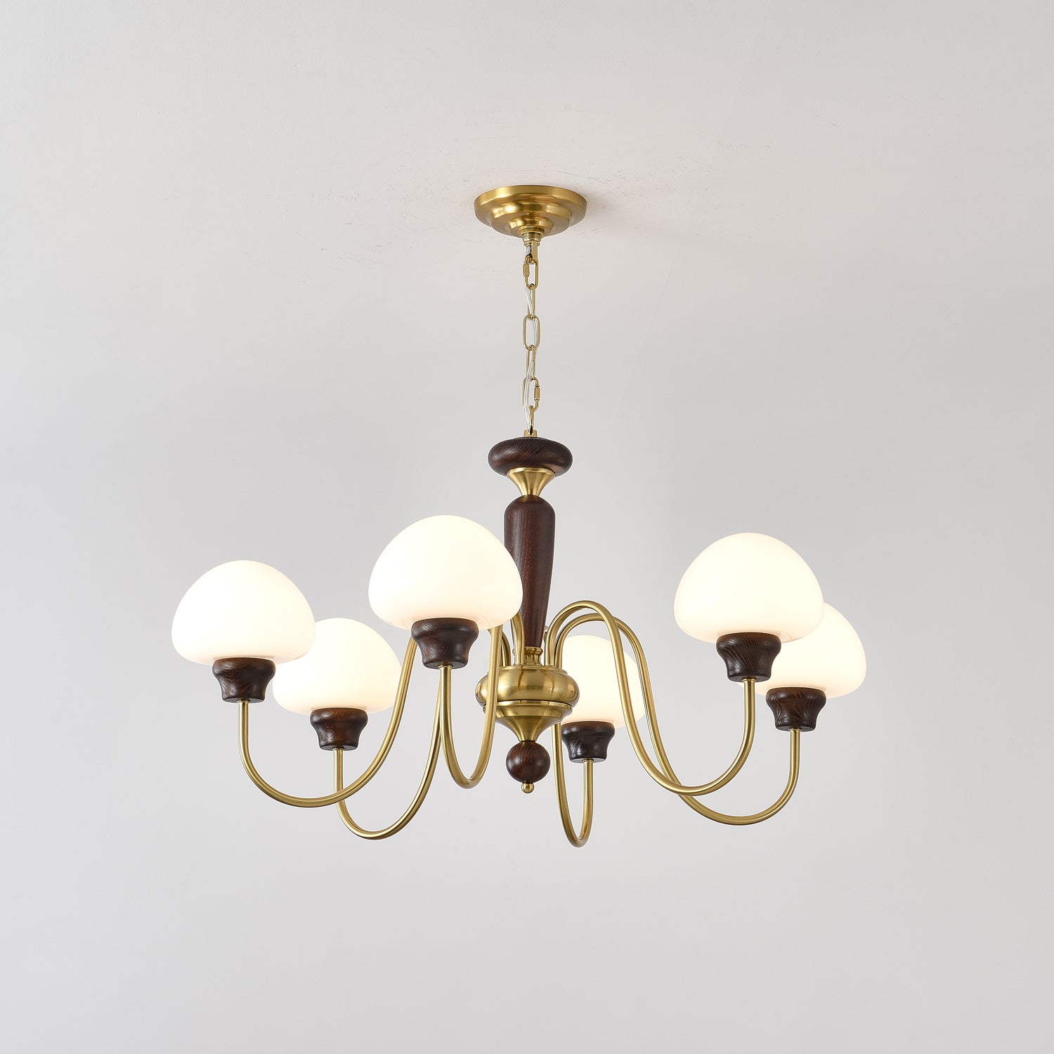Lustre em formato de cogumelo