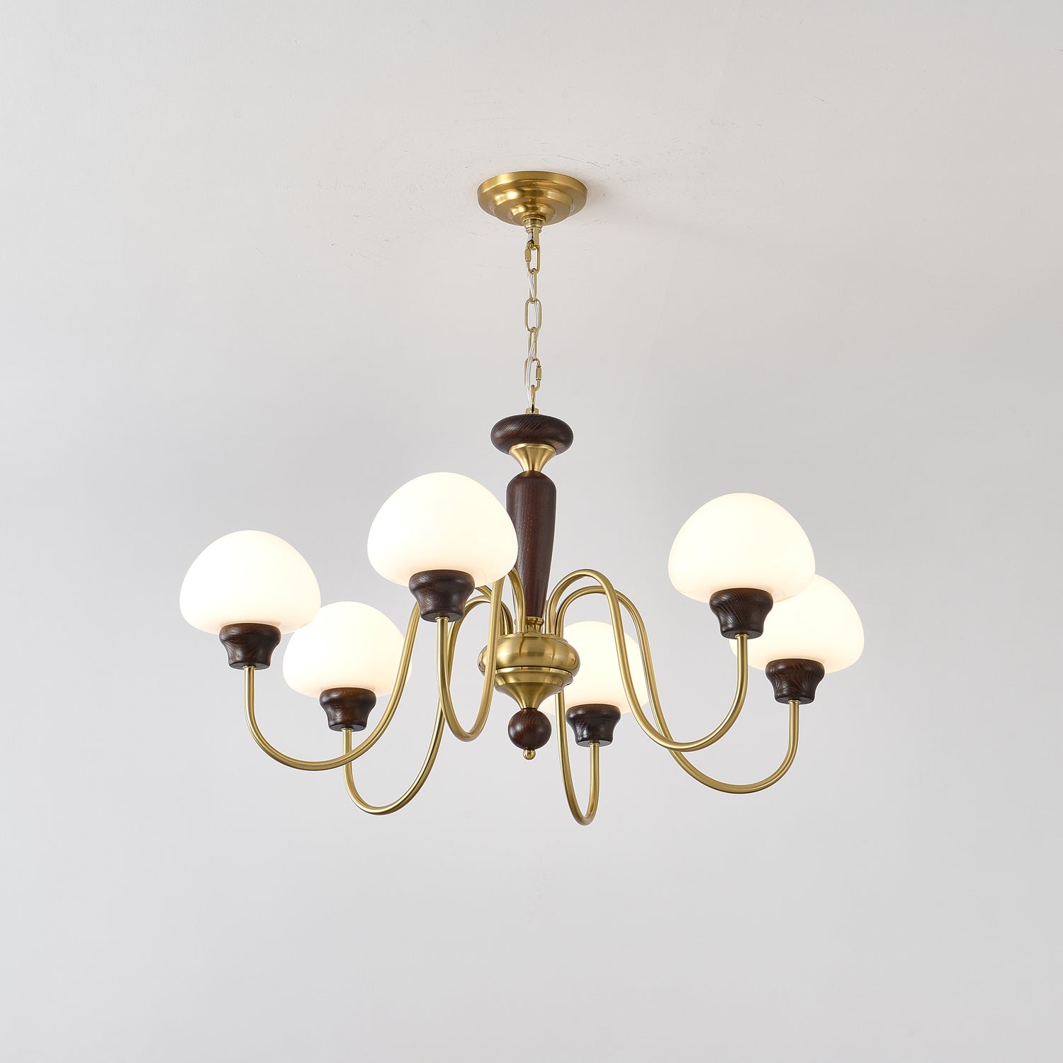 Lustre em formato de cogumelo