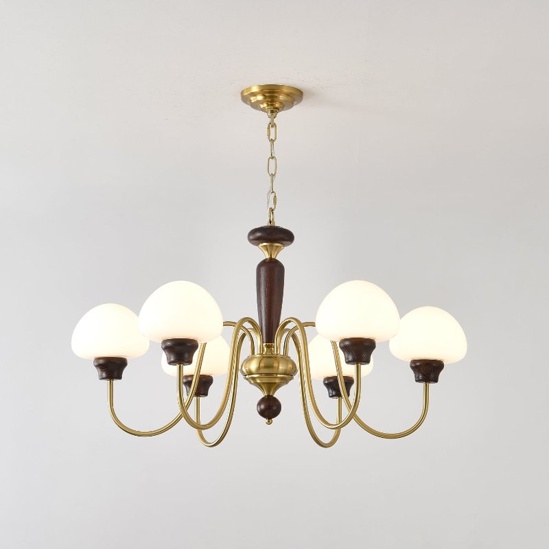 Lustre em formato de cogumelo