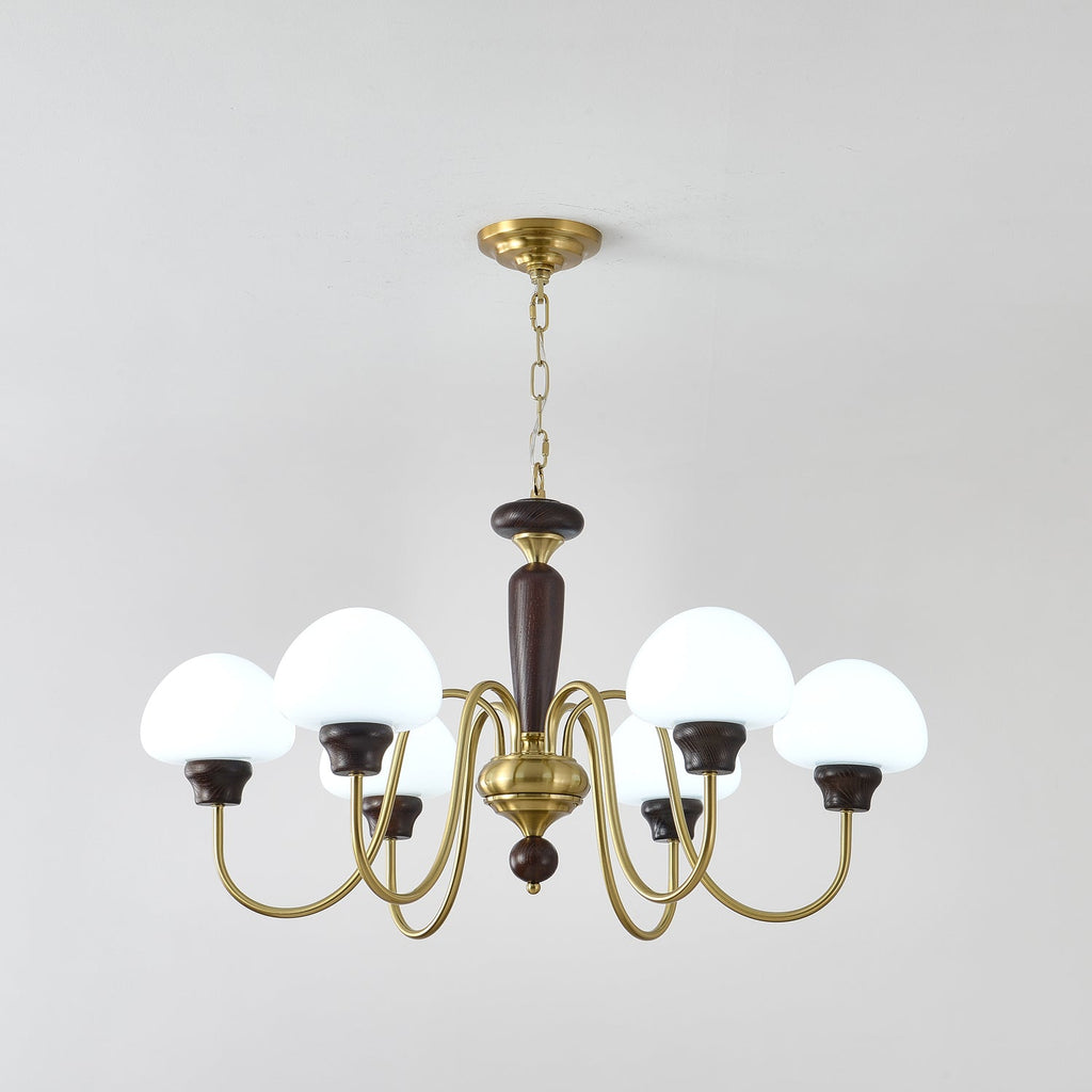 Lustre em formato de cogumelo