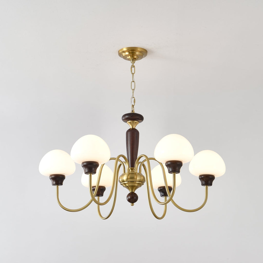 Lustre em formato de cogumelo