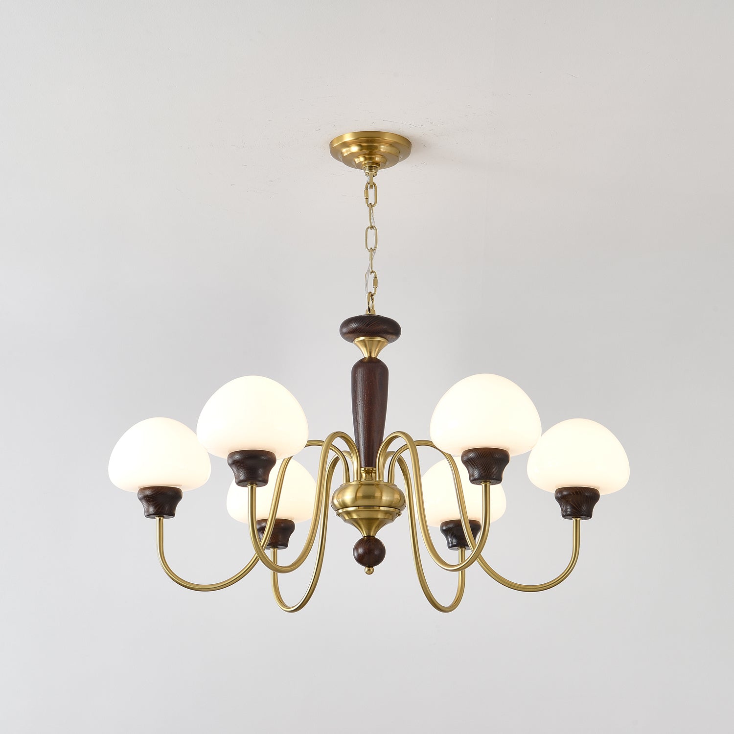 Lustre em formato de cogumelo