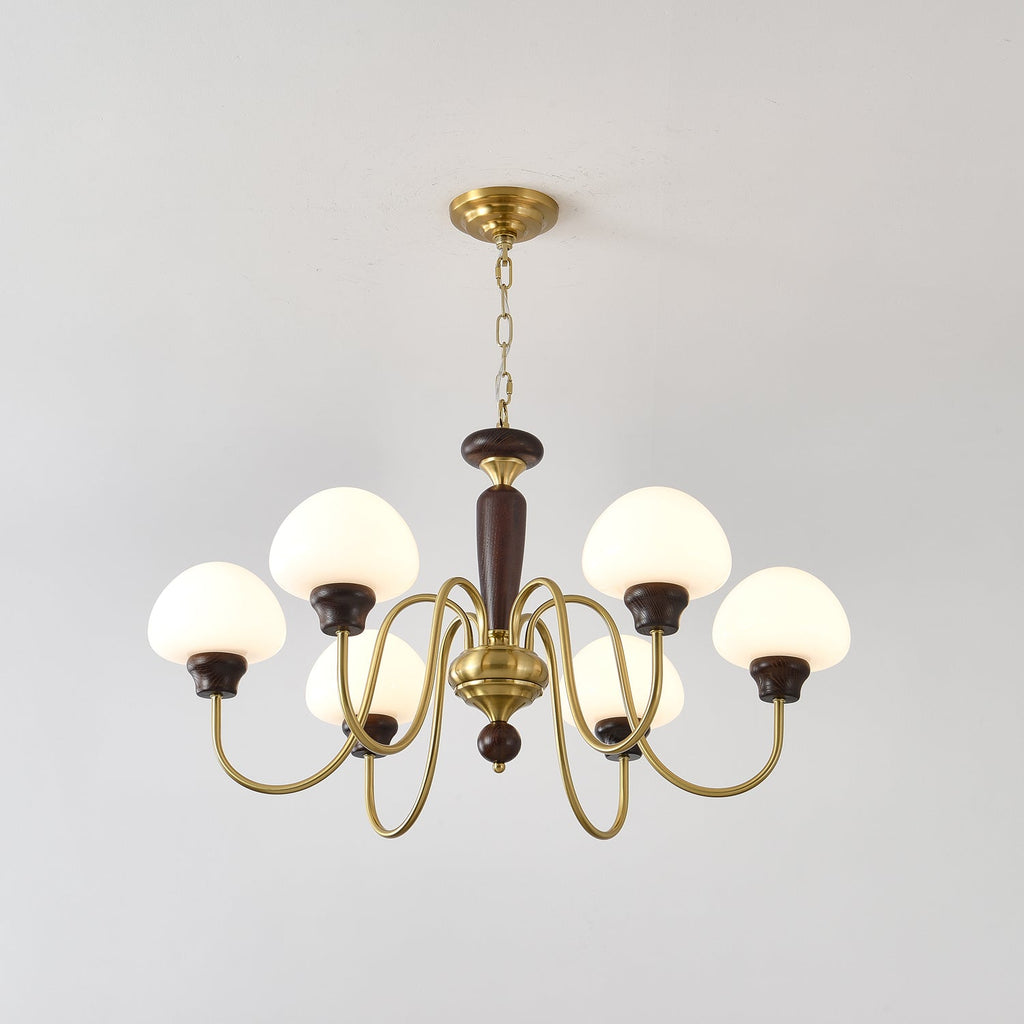 Lustre em formato de cogumelo