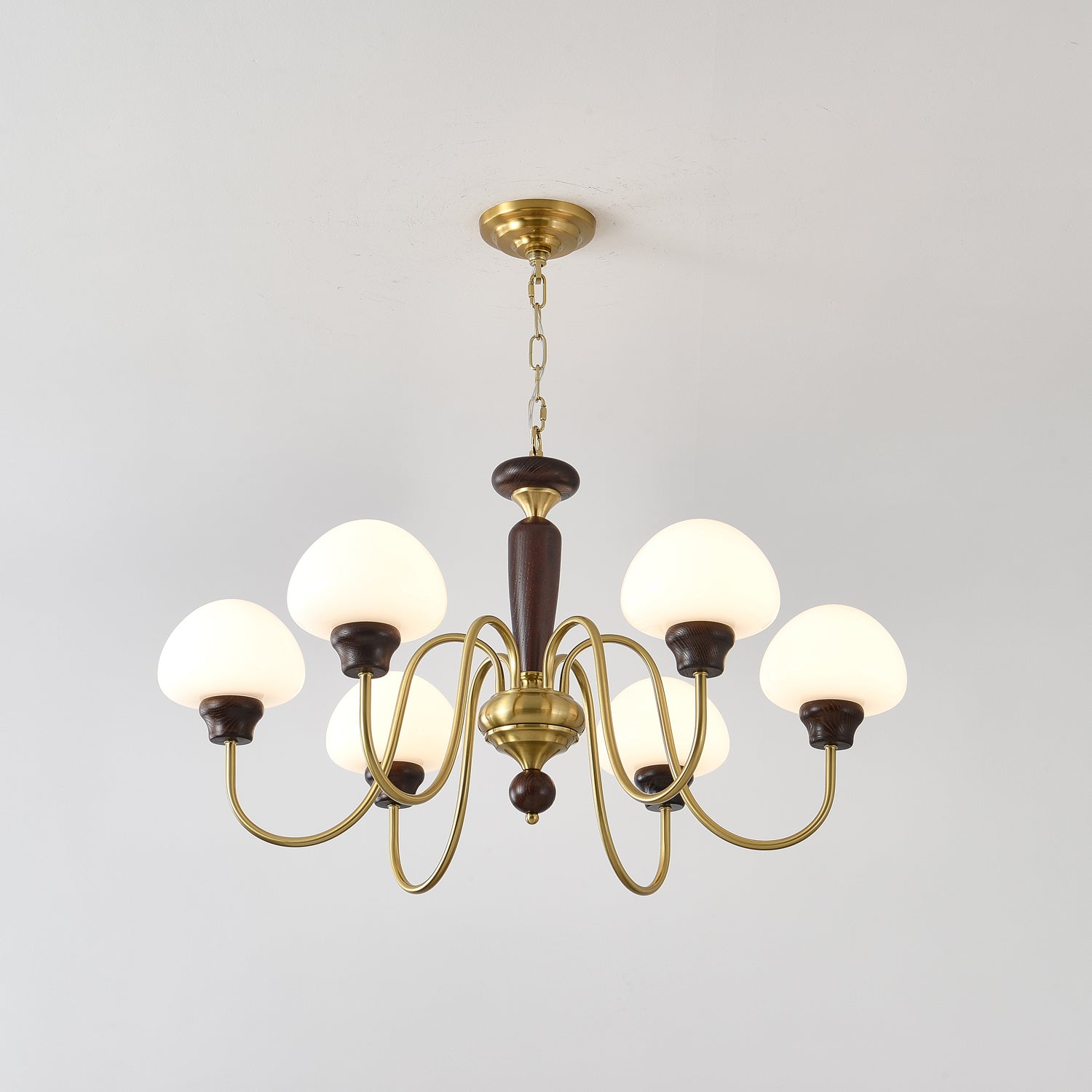 Lustre em formato de cogumelo