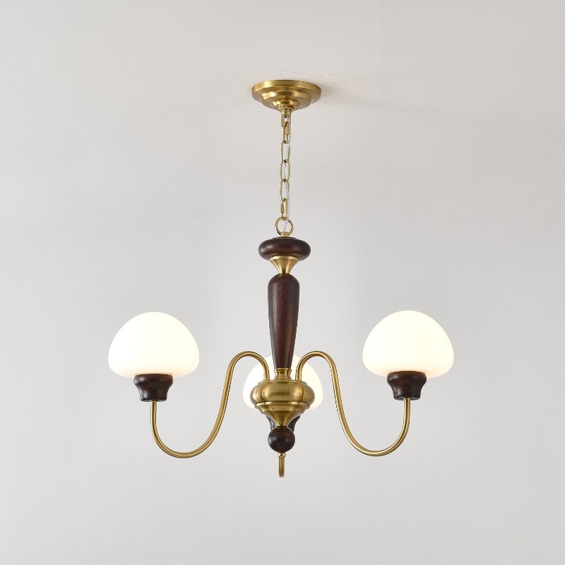 Lustre em formato de cogumelo