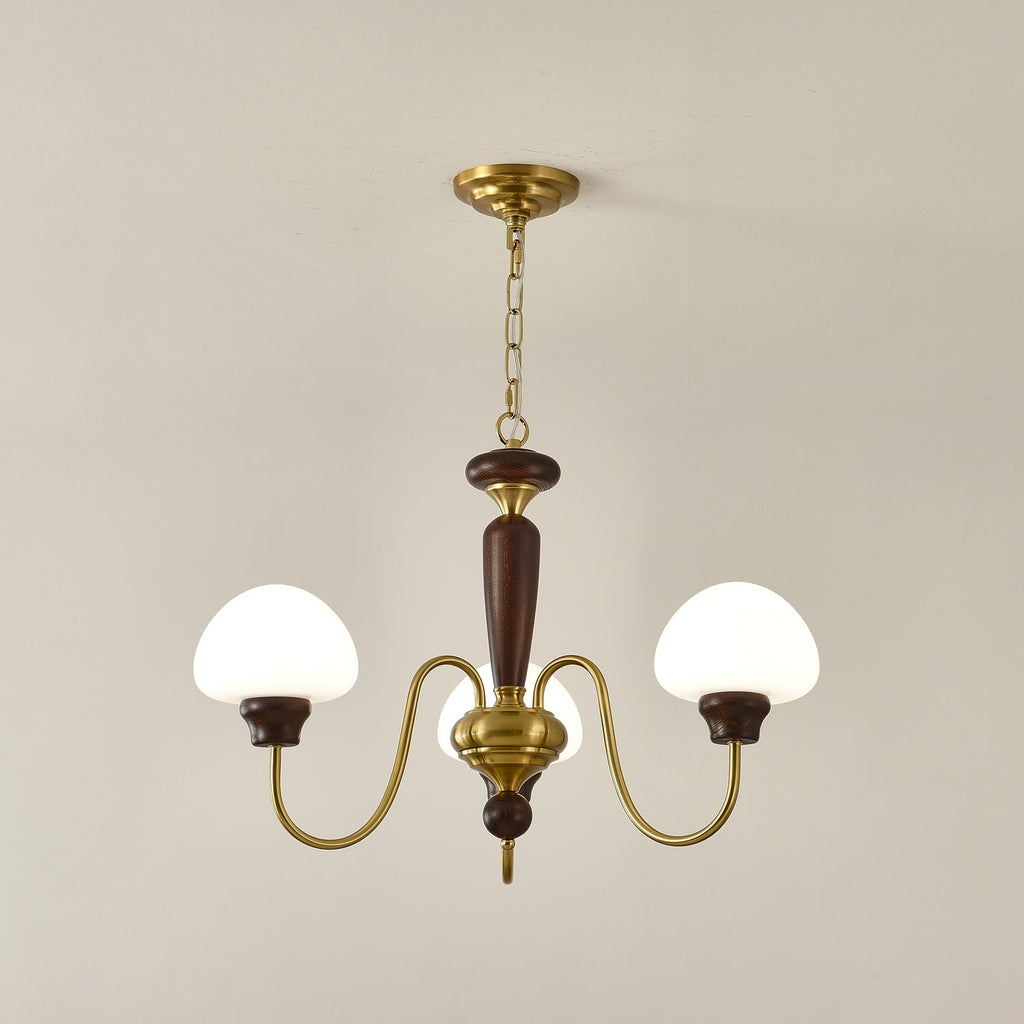 Lustre em formato de cogumelo