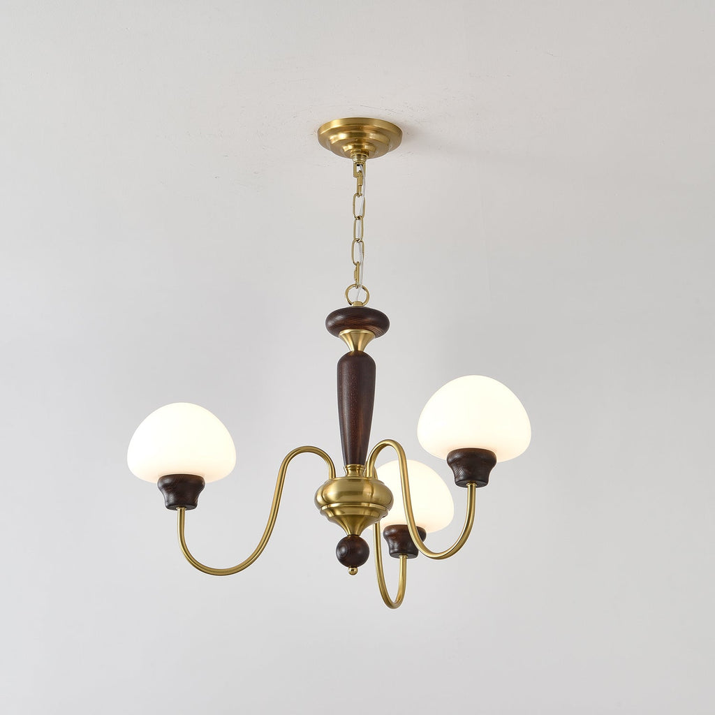 Lustre em formato de cogumelo