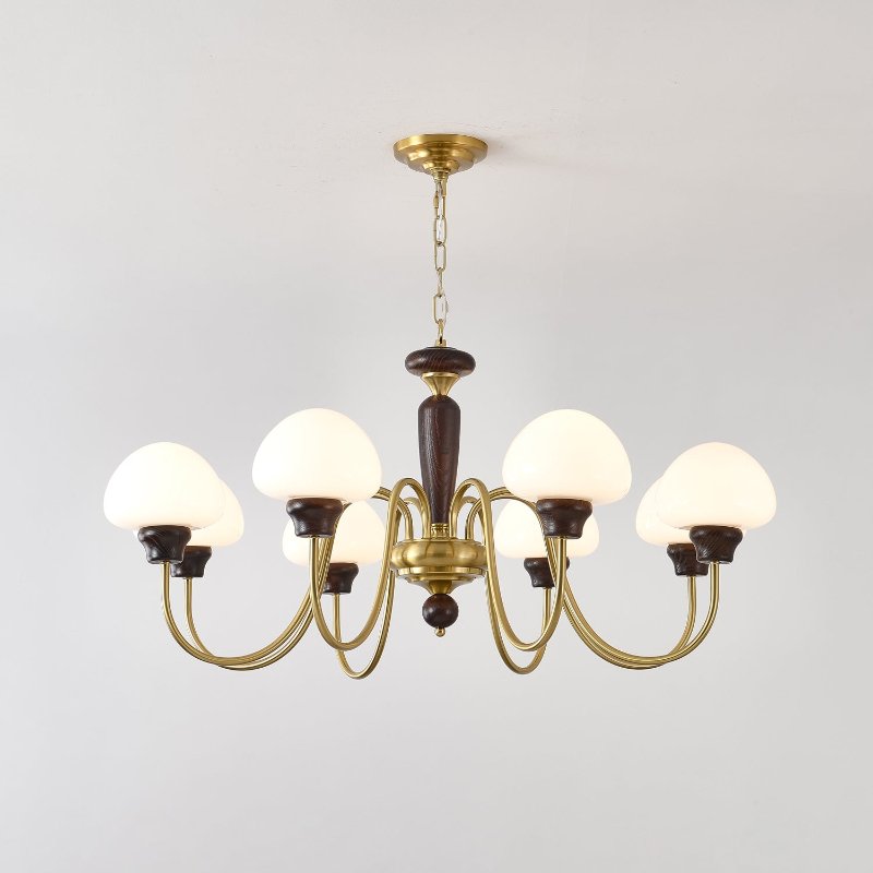 Lustre em formato de cogumelo