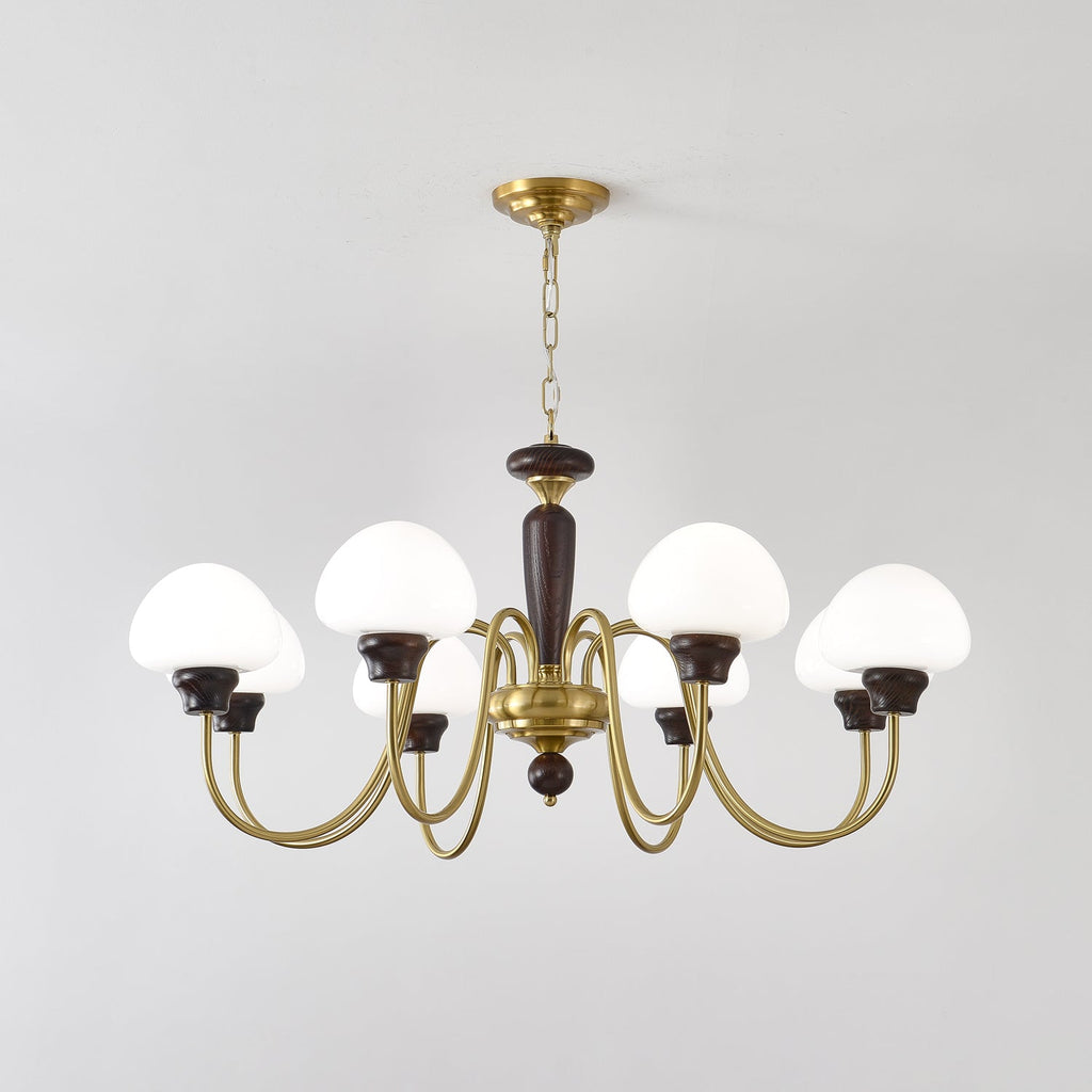 Lustre em formato de cogumelo